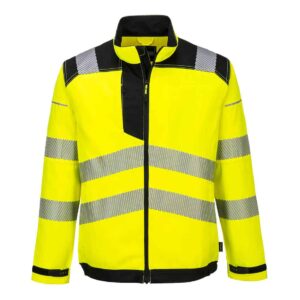 Portwest T500 PW3 Hi-Vis Work Jacket Yellow Front