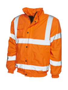 Uneek UC804 Hi Vis Bomber Jacket - Orange